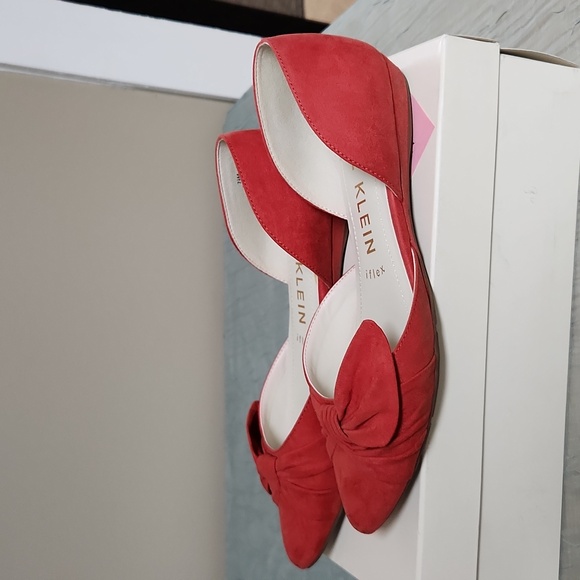 ANNE KLEIN IFLEX CORAL FLATS SIZE 7.5M WITH BOX - Picture 3 of 8